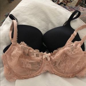 Two victoria secret bras , both size 34 D